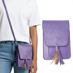 K. Carroll Harper Crossbody Bag Women Purple RFID Secure Shoulder Bag NWT